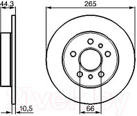 Тормозной диск Bosch 0986478757