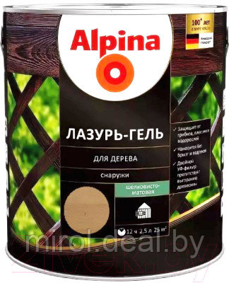 Защитно-декоративный состав Alpina Лазурь-гель - фото 1 - id-p226813523