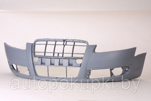 БАМПЕР ПЕРЕДНИЙ Audi A6 (C6) / Ауди А6 2004-2008, без партроников и омывателей
