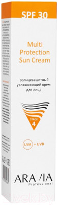 Крем солнцезащитный Aravia Multi Protection Sun Cream SPF30 Солнцезащитный увлажняющий - фото 3 - id-p226814390