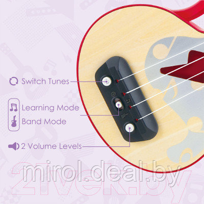 Музыкальная игрушка Hape Гавайская гитара. Мерцающая укулеле / E0624_HP - фото 3 - id-p226814884