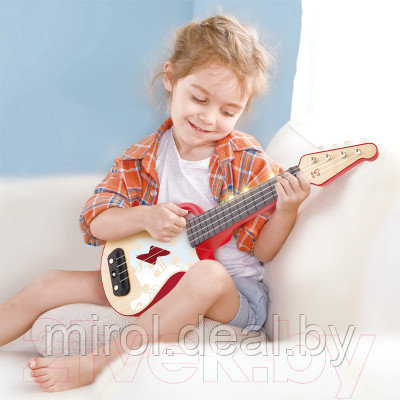 Музыкальная игрушка Hape Гавайская гитара. Мерцающая укулеле / E0624_HP - фото 5 - id-p226814884