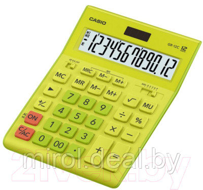 Калькулятор Casio GR-12C-GN-W-EP - фото 1 - id-p226815742