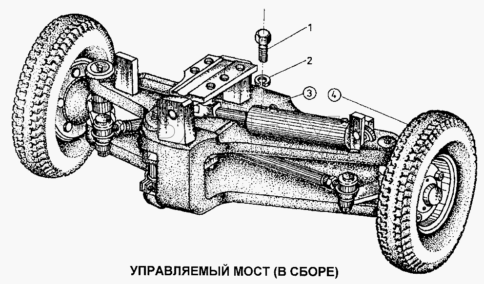 Мост управляемый в сборе Р1 1661.33.11 14.00.00