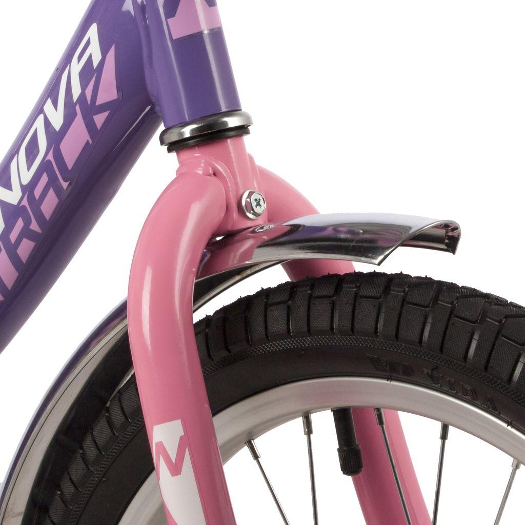 Велосипед NOVATRACK 18 quot; VECTOR фиолетовый, защита А-тип, тормоз нож., крылья и багажник хром. - фото 4 - id-p226820054