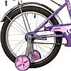 Велосипед NOVATRACK 18 quot; VECTOR фиолетовый, защита А-тип, тормоз нож., крылья и багажник хром., фото 5