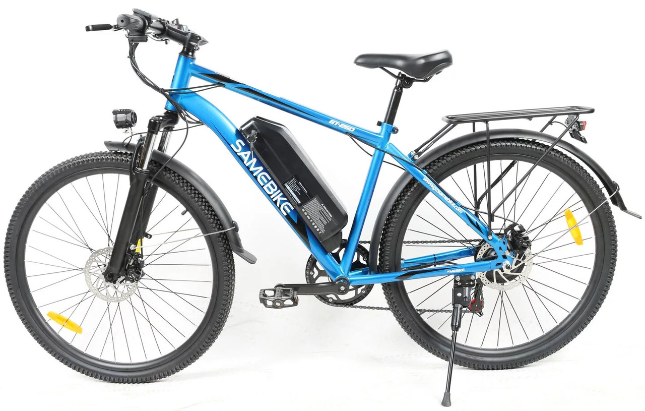 Электровелосипед SameBike GT-250 синий - фото 1 - id-p226820058