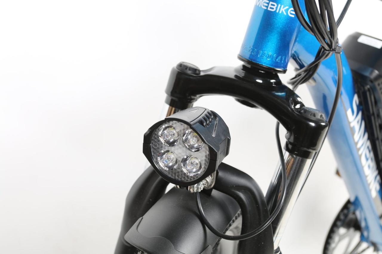 Электровелосипед SameBike GT-250 синий - фото 7 - id-p226820058