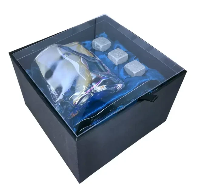 Подарочный набор 1 бокал, 3 охлаждающих камня, щипцы AmiroTrend ABW-331 pearl blue - фото 6 - id-p181431826
