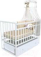 Детская кроватка VDK Magico Mini / Кр1-04м (белый)