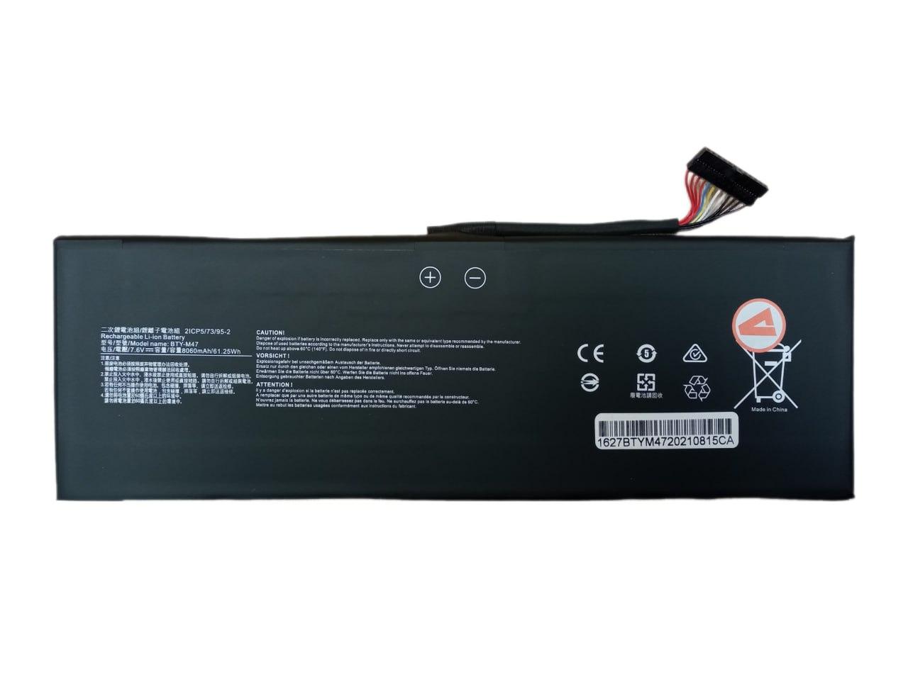 Оригинальный аккумулятор (батарея) для ноутбуков MSI GS43 (BTY-M47) 7.6V 61.25Wh - фото 8 - id-p226746932