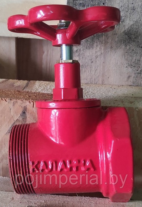 Клапан пожарного крана "Каланча" (чугун) 50 м-ц прямоточный 180° - фото 1 - id-p226829143
