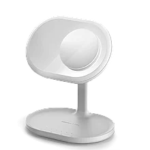 Лампа-зеркало Momax Q.LED с беспроводной зарядкой и акустикой Белое