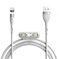 Кабель Baseus Zinc Magnetic USB - Micro USB+Lightning+Type-C 3A 1м Белый