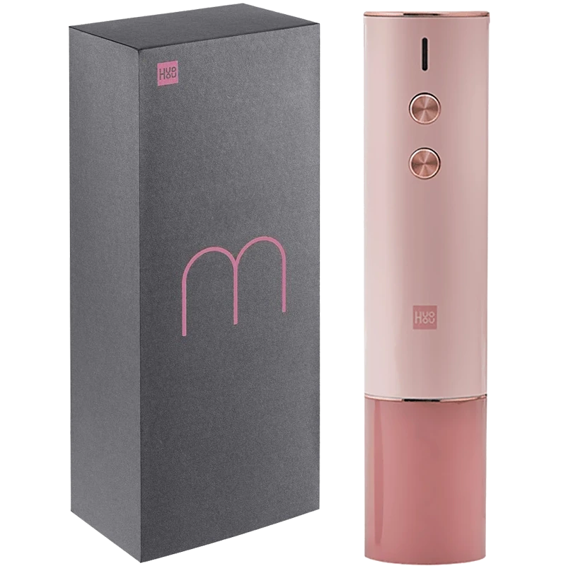 Штопор электрический HuoHou Wine Electric Opener (в подарочной упаковке) Розовый - фото 1 - id-p226742261