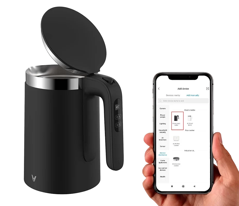 Чайник Viomi Smart Kettle Bluetooth Pro Чёрный - фото 6 - id-p226742306