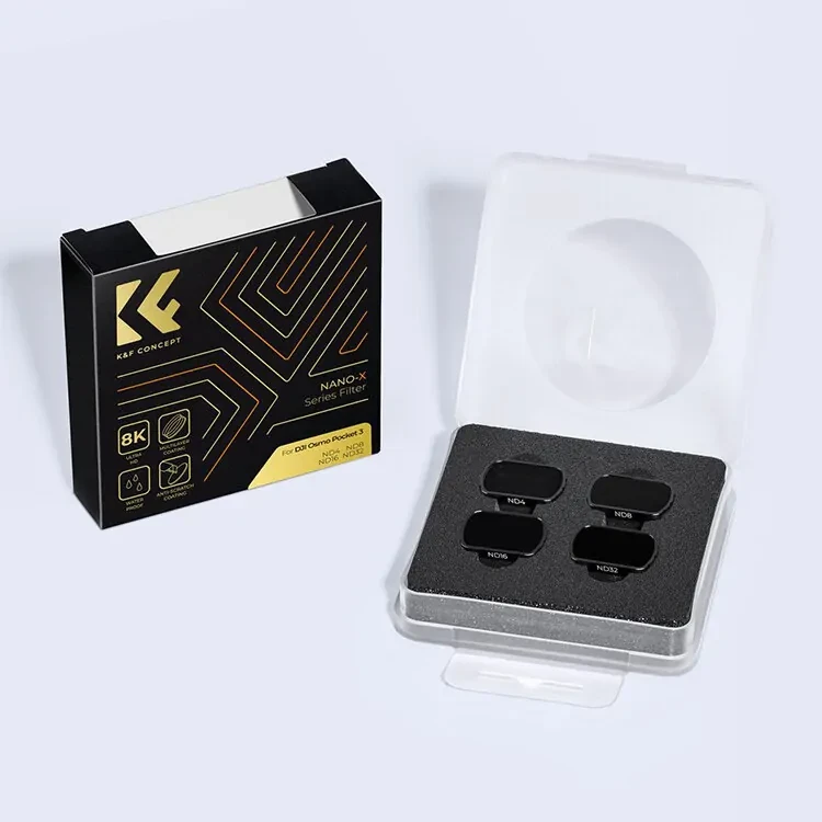 Комплект светофильтров K&F Concept ND для DJI Osmo Pocket 3 (4шт) - фото 8 - id-p226743362