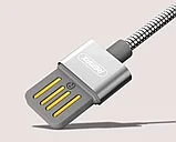 Кабель металлический Remax Silver Serpent USB - micro USB Розовое Золото, фото 4