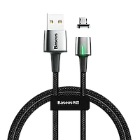 Кабель Baseus Zinc Magnetic USB - Micro USB 2.4A 1м Чёрный