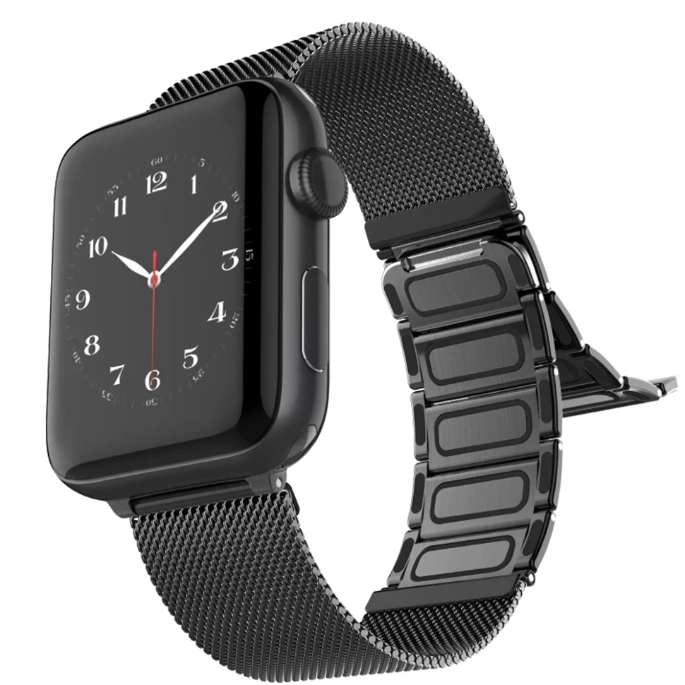 Браслет Raptic Classic Plus для Apple Watch 38/40мм Чёрный - фото 1 - id-p226738383