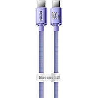 Кабель Baseus Crystal Shine CW-FXP Type-C 100W 1.2м Фиолетовый