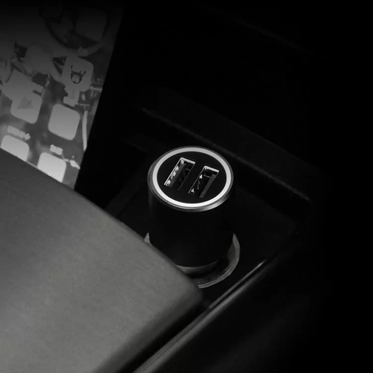 Автомобильное зарядное устройство Xiaomi Mi Car Charger QC 3.0 36W Серебро - фото 4 - id-p226738427