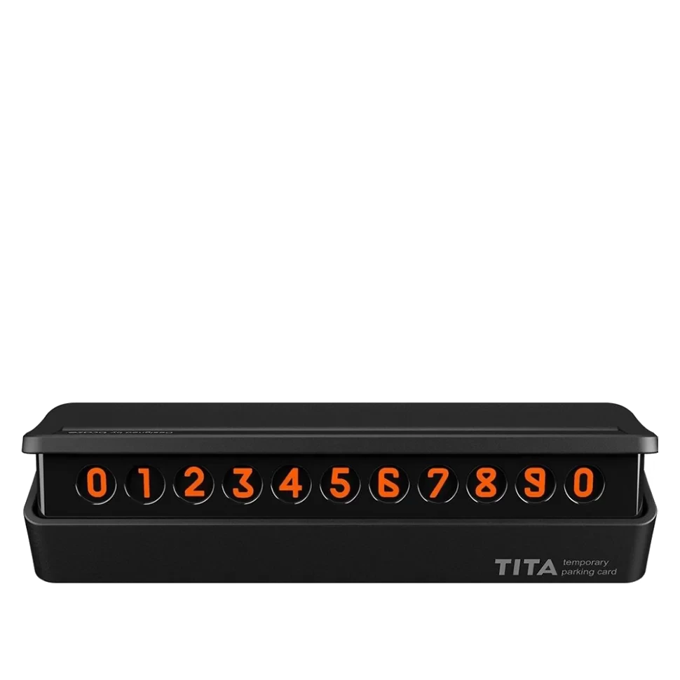 Автовизитка Bcase Tita Temporary Parking card Черная - фото 1 - id-p226738440