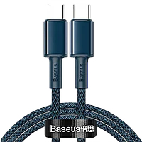 Кабель Baseus High Density Braided Type-C 100W 2м Синий
