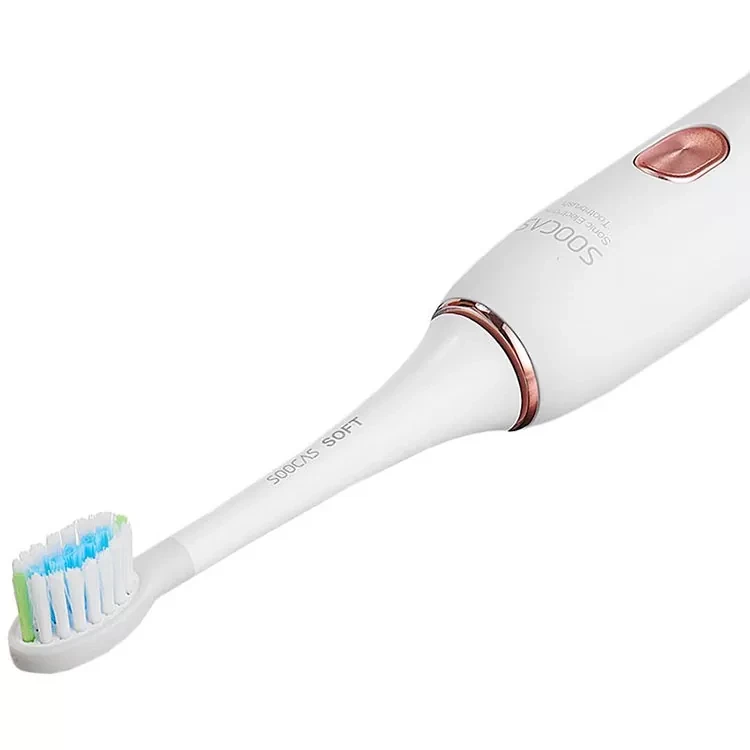 Электрическая зубная щетка Soocas Weeks X3U (в комплекте 2 доп. насадки) Белая - фото 8 - id-p226738486