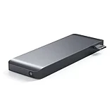 Хаб Satechi Type-C Pass-through USB HUB для Macbook 12" Серый, фото 3