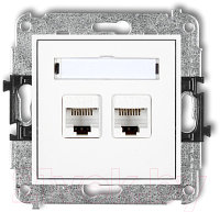 Розетка Karlik 2XRJ45 / MGK-6