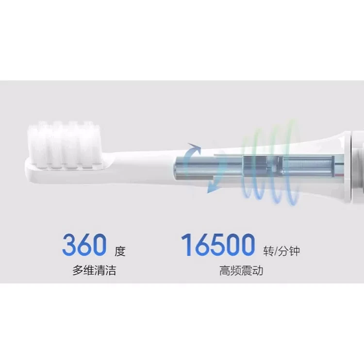 Электрическая зубная щетка Xiaomi Mijia Sonic Electric Toothbrush T100 Белая - фото 5 - id-p226738590