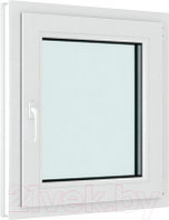 Окно ПВХ Brusbox Roto NX Одностворчатое Поворотно-откидное правое 3 стекла