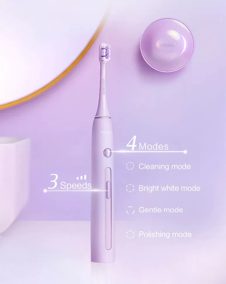 Электрическая зубная щетка Soocas X3 Pro Фиолетовая - фото 8 - id-p226738598