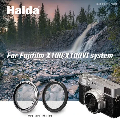 Светофильтр Haida NanoPro Mist Black 1/4 для Fujifilm X100 series Серебро - фото 6 - id-p226745408