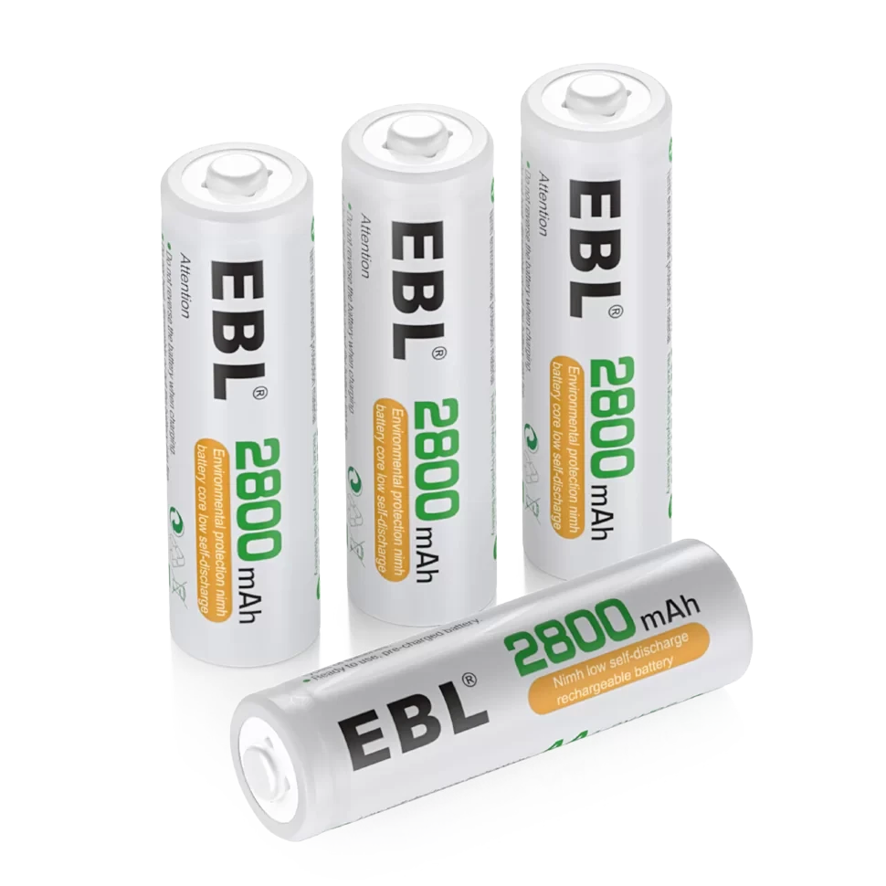 Комплект аккумуляторных батарей EBL AA 2800mAh (4шт) - фото 1 - id-p226741472