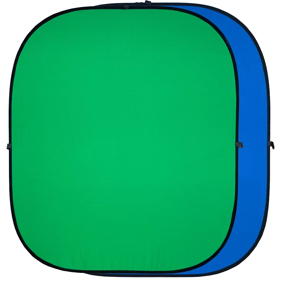 Фон хромакей GreenBean Twist 180 х 210 Синий/Зелёный - фото 1 - id-p226742745