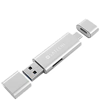 Кардридер Satechi Aluminum Type-C/USB 3.0 -Micro/SD Серебро