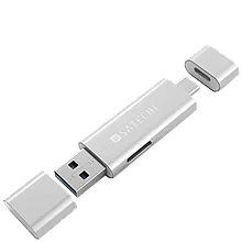 Кардридер Satechi Aluminum Type-C/USB 3.0 -Micro/SD Серебро