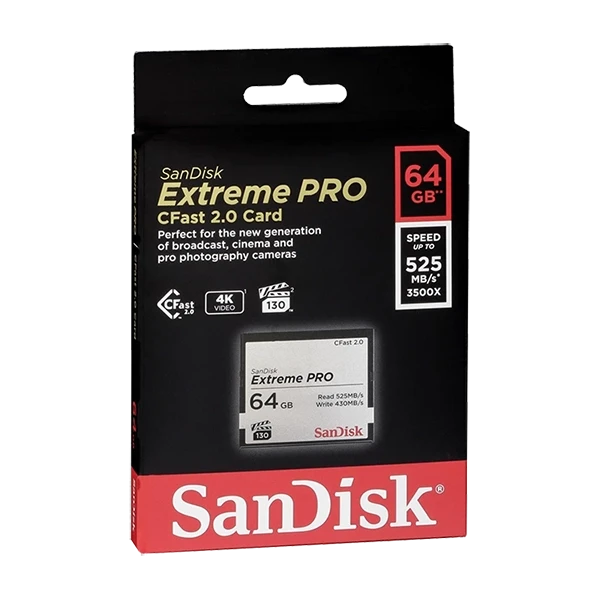 Карта памяти SanDisk Extreme Pro CFAST 2.0 64GB VPG130 - фото 3 - id-p226761467