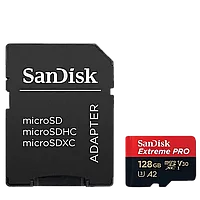 Карта памяти SanDisk Extreme PRO microSDXC 64Gb UHS-I U3 V30 A2 + ADP