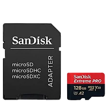 Карта памяти SanDisk Extreme PRO microSDXC 64Gb UHS-I U3 V30 A2 + ADP