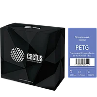Пластик для 3D принтера Cactus PETG d1.75мм 0.75кг Синий прозрачный
