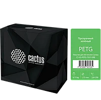 Пластик для 3D принтера Cactus PETG d1.75мм 0.75кг Зелёный прозрачный