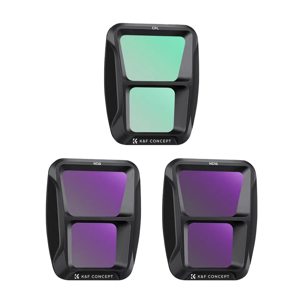 Комплект светофильтров K&F Concept ND + CPL для DJI Air 3 (3шт) - фото 1 - id-p226743905