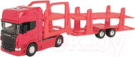 Автовоз игрушечный Welly Scania V8 R730 / 68023SS-F-GW