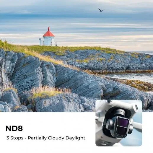 Комплект светофильтров K&F Concept ND для DJI Air 3 (4шт) - фото 4 - id-p226743907