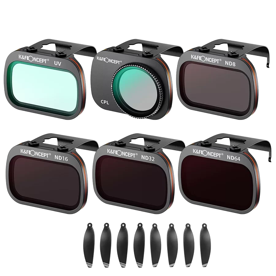 Комплект светофильтров K&F Concept для DJI Mini/Mini 2/SE (6шт + лопасти) - фото 1 - id-p226743952