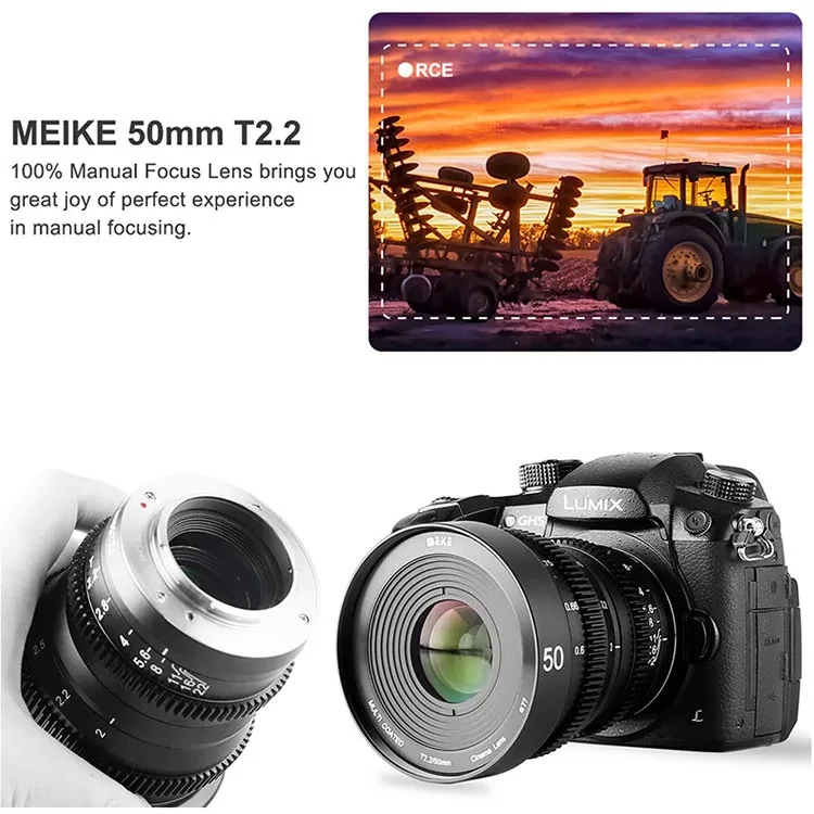 Объектив Meike 50mm T2.2 Micro 4/3 - фото 7 - id-p226744738