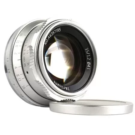 Объектив 7Artisans 35mm F1.2 Sony E Mount Серебро - фото 5 - id-p226744760